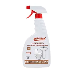 Спрей для чищення ванн San Clean Prof Line для чищення кахлю та фаянсу 750 г (4820003544143)