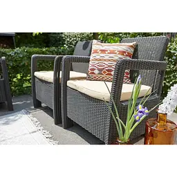 Комплект садових меблів Allibert Keter Tarifa Balcony коричневий - мініатюра 6