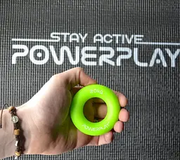 Еспандер кістьовий PowerPlay силіконовий PP-4324 Hand Grip Ring Medium 20 кг Зелений (PP_4324_20kg) - мініатюра 5