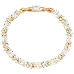 Браслет XUPING Позолота 18K "Кришталеві квіточки з фіанітами" довжина з дод. замком 17,19см х 5мм (211310)