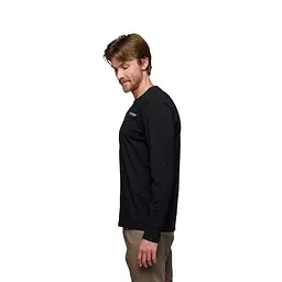 Кофта Black Diamond M Heritage Wordmark LS Tee Black L (1033-BD 7524440002LRG1) - мініатюра 3