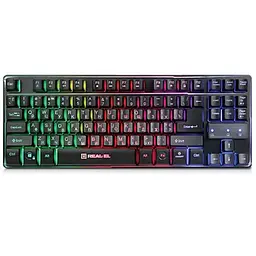 Клавіатура REAL-EL 8710 Gaming TKL Backlit, black