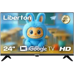 Телевізор 24" LTV-24H02GT, Black, LED, 1366x768, 60 Гц, Google TV LIBERTON teh0019686