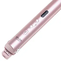 Бездротовий випрямляч для волосся Adler AD 2327 з USB-зарядкою рожевий - мініатюра 5