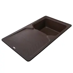 Гранітна мийка Globus Lux Boren коричневий 860x500мм-А0006 000010599, Коричневий - мініатюра 4