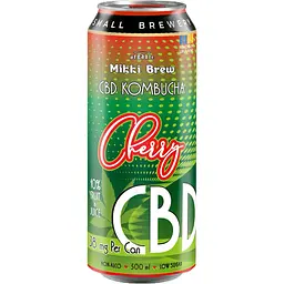 Напій слабогазований Mikki Brew CBD Kombucha Cherry 0.5 л з/б