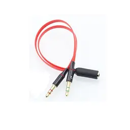 Перехідник аудіо Jack 3.5mm F 4pin -> 2 Jack 3.5mm M (Audio+MIC)