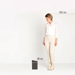 Бак для сміття Brabantia Touch Bin, 3 л, білий (364488) - мініатюра 4