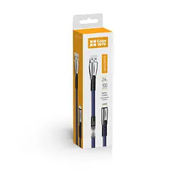 Кабель ColorWay USB-Lightning 2.4А 1 м Blue - мініатюра 2