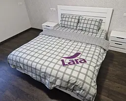 Постільна білизна LARA бязь d11362e160 з простирадлом на резинці 160х200х25 євро 200х220 см - мініатюра 3
