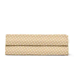 Дитяче простирадло Cosas Beige Dots CS1 110х160 бежеве (DropBeige_110x160)
