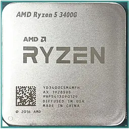 Процесор AMD Ryzen 5 3400G Socket AM4 (YD3400C5FHBOX) Б/В