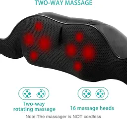 Масажер для спини та шиї AERLANG Shiatsu з нагріванням - мініатюра 6