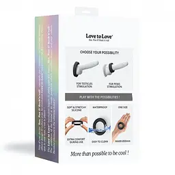 Ерекційне кільце Love To Love Cool Ring чорний - мініатюра 7