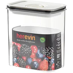 Контейнер Herevin Canister Vacuum Lid 1.8 л 1 шт. White Black в асортименті (161184-000) - мініатюра 3