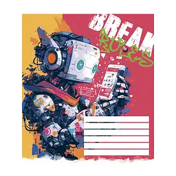 Зошит Школярик Break the rules 12 аркушів клітинка (012-3492K), в асортименті - мініатюра 5