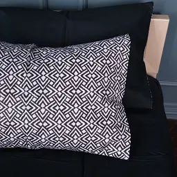 Підковдра MirSon Сатин 22-1386 Geometric Black 110х140 см (2200010472875) - мініатюра 5