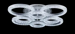Люстра стельова LED Splendid Ray L2722/4+4, 194W, білий, сучасний стиль, з пультом, димер - мініатюра 2