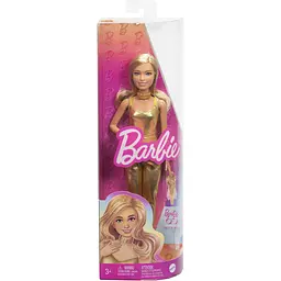 Лялька Barbie Модниця в золотистому комбінезоні (HRH19) - мініатюра 4