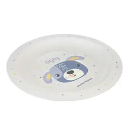 Тарілка дитяча Canpol babies CUTE ANIMALS пластикова, блакитна (4/411_blu2) - мініатюра 2