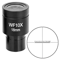 Окуляр Sigeta WF 10x/18 мм (мікрометричний)