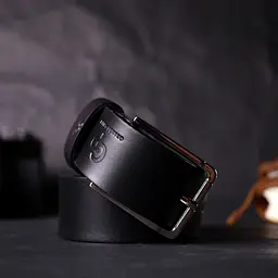 Шкіряний чоловічий ремінь GRANDE PELLE 3,4х120 см acs0026897 - мініатюра 9