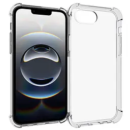 TPU чохол GETMAN Ease logo посилені кути для Apple iPhone 16e / 17e (6.1) Безбарвний (прозорий)
