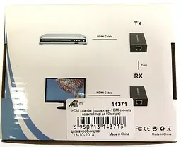 Активный удлинитель HDMI сигнала по витой паре Atcom HDMI-Ethernet до 60м - мініатюра 2