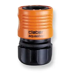 Конектор для поливального шланга 1/2" з системою "Aquastop" Claber 8602