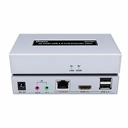 Подовжувач 4K HDMI і USB 2.0 KVM 100m Dtech DT-7051 (74-00124) - мініатюра 2