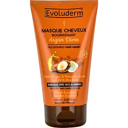 Маска для сухого та пошкодженого волосся Evoluderm живильна з аргановою олією 150 мл