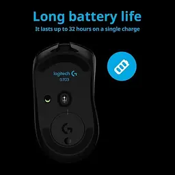 Миша Logitech G703 Lightspeed Wireless Black - мініатюра 3