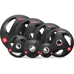 Набір олімпійський Hop-Sport PRO 50кг з W-подібним грифом - мініатюра 2