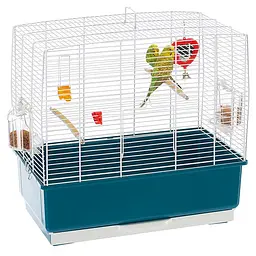 Клітка для канарок та маленьких птахів Ferplast Rekord 3 синя 49х30х48.5 см 52009801