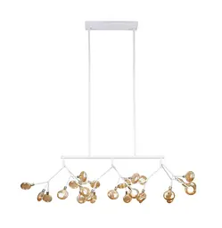 Люстра LED PETALinisoln Levistella 918LP264-27 WH+BR