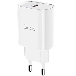 Мережевий зарядний пристрій 1Type-C Hoco N14 20 W White
