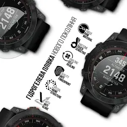 Плівка захисна Armorstandart Matte hydrogel Garmin Fenix 7X Solar 51mm 6 pcs (ARM92008) - мініатюра 2