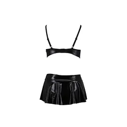 Комплект білизни під латекс Passion DEBY Set black L/XL - мініатюра 4
