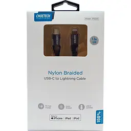 Кабель Choetech Lightning USB Type-C to Lightning 20W 1.2m Black (IP0039-BK) - мініатюра 4
