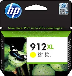 Картридж струменевий No.912XL OJ 8014/8015/8022/8023/8024/8025 High Yield Yellow HP teh0015078 - мініатюра 2