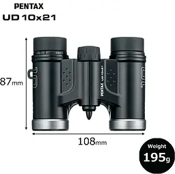 Бінокль Pentax UD 10x21 Black (61816) - мініатюра 3