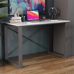 Письмовий стіл Ferrum-decor Драйв 750x1400x700 Чорний метал ДСП Бетон 32 мм (FRD-103407)