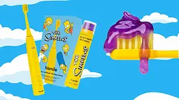 Зубная паста hismile The Simpsons Purple Squishee вкус фруктового напитка, с фтором и ксилитом, для отбеливания 60 г - миниатюра 4