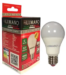 LED Лампа 8W E27 4000K 720Lm A60 LU-A60-08274 TM LUMANO 