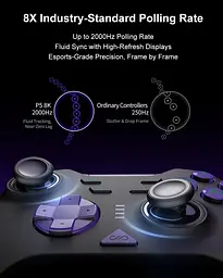 Геймпад PXN P5 8K Wireless (6948052903723) Black/Purple (G-000003837) - мініатюра 15