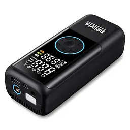 Компресор портативний Brevia 3в1 10Атм 21л/хв 6000mAh з LED-ліхтарем та автостопом + PowerBank(25120PTI) - мініатюра 3