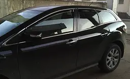 Дефлектори вікон вітровики для Mazda CX-9 2007- З Молдінгом Хром