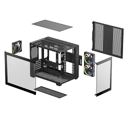 Корпус для ПК Deepcool CG330 3F Black (R-CG330-BKNGM3-G) - мініатюра 6