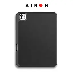 Чехол AIRON Premium SOFT для iPad Pro 11 2024 с защитной пленкой и салфеткой Black - мініатюра 4
