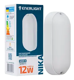 Світильник світлодіодний Enerlight NIKA 12W 5000К IP65 (NIKA12SMD80N) - мініатюра 2